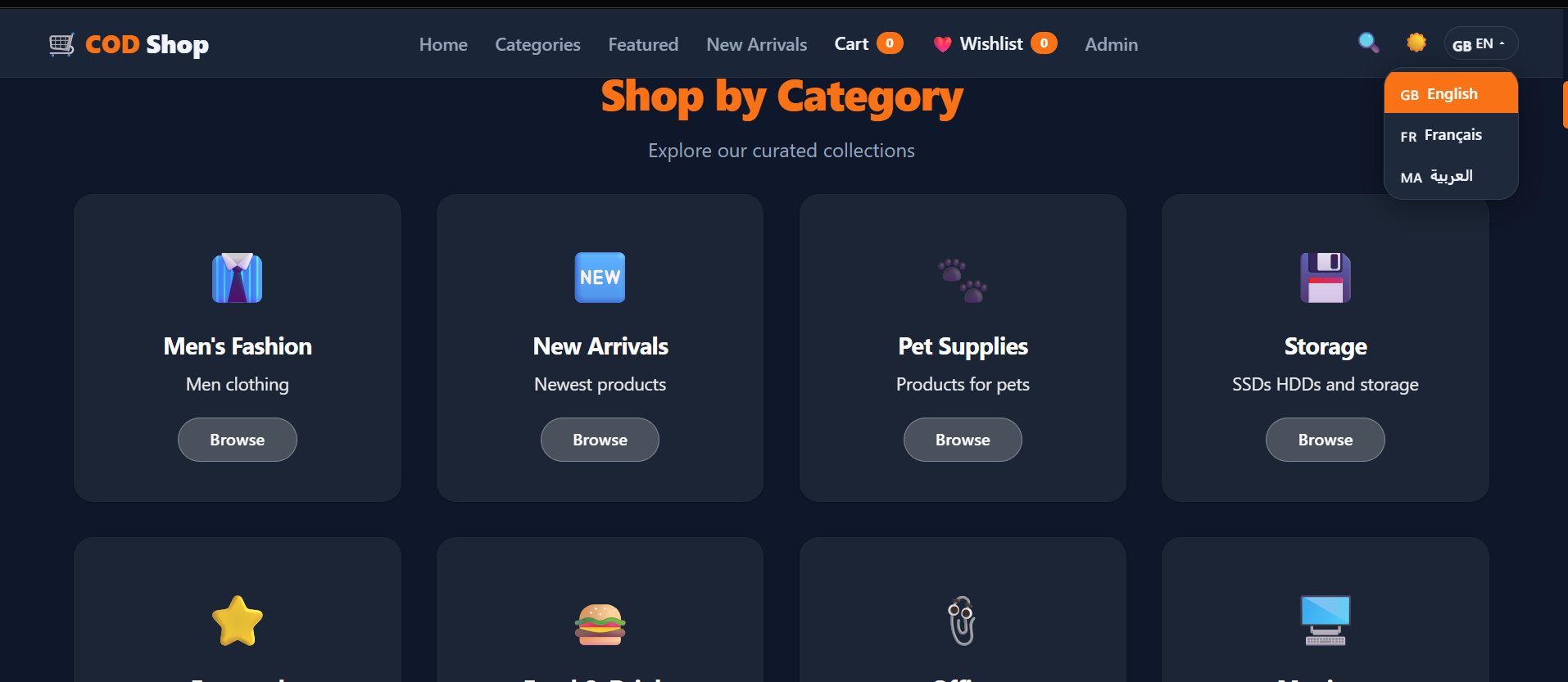 Shop by category