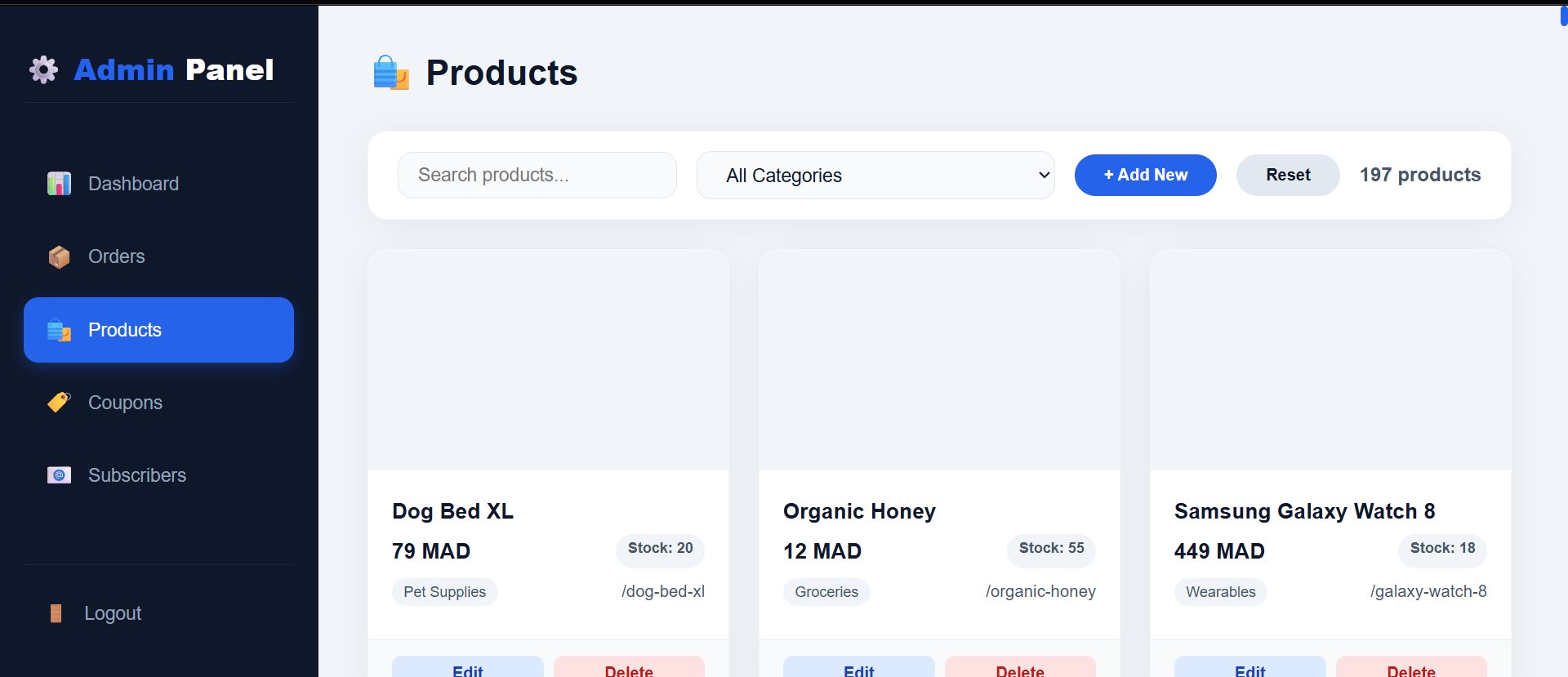 Products module